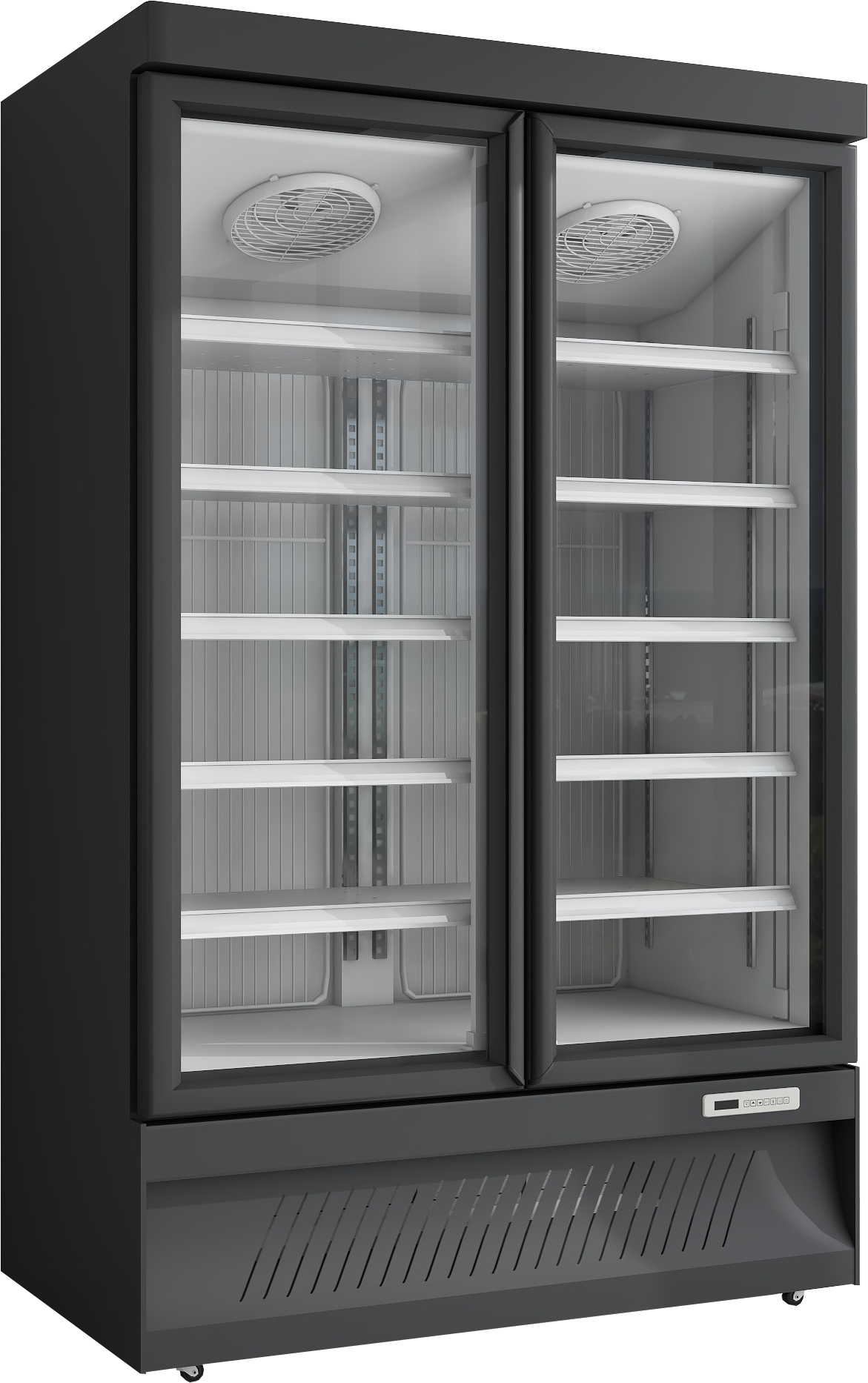 glass door fridge