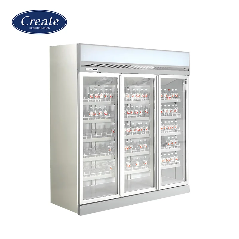1 glass door freezer
