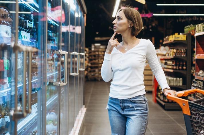 1.woman-shopping-grocery-store-by-refrigerator(1)