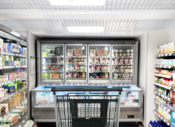 Dual-Temperature Wall-Mounted Fridge A Smart Solution for Displaying Diverse Retail Products