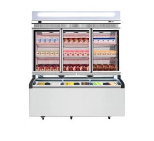 Supermarket Display Glass Door Combination Freezer