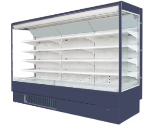 Supermarket Display Vegetable Fruit Fresh Showcase Open Refrigerator