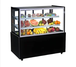 Do Commercial Refrigerator Models Consume High Levels of Electricity插图1 Supermarket Front Open Sliding Door Square Bakery Showcase Chiller