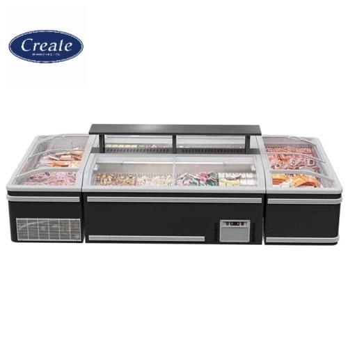 Supermarket New Commercial Display Island Freezers