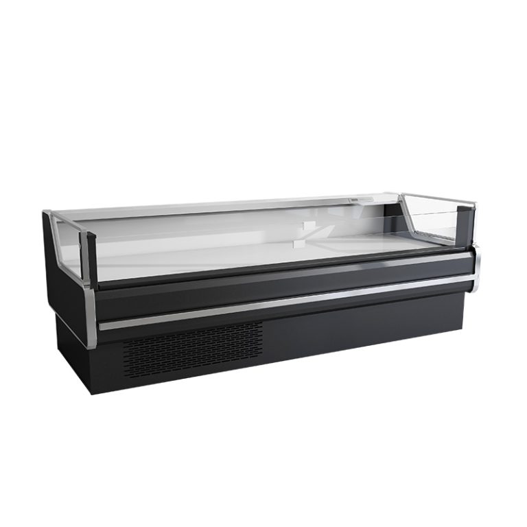 New Commercial Butcher Shop Right Angle Open Type Meat Display Freezer Fridge Cabinet