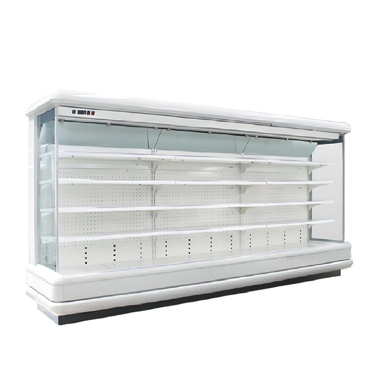 Customize Supermarket Dairy Fruits Display Showcase Half Multideck Cooler