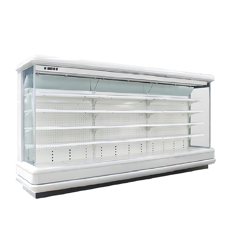 Customize Supermarket Dairy Fruits Display Showcase Half Multideck Cooler