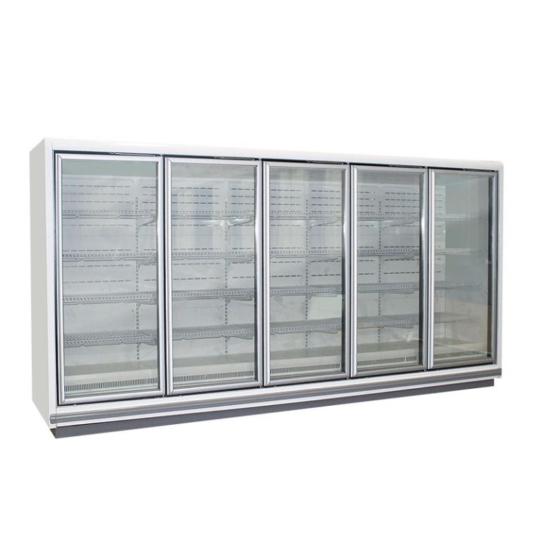 Split Glass Door Chiller and Freezer Have the Same Appearance