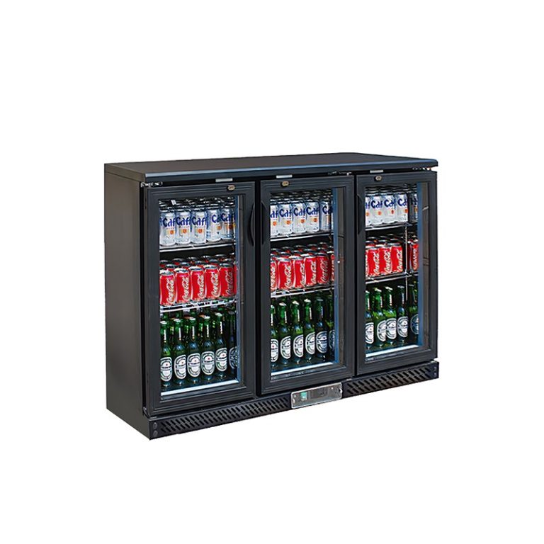 Commercial Supermarket Vertical Glass Door Fan Cooling Automatic Defrost for Frozen Food and Beverage Display Fidge Refrigerator Freezer