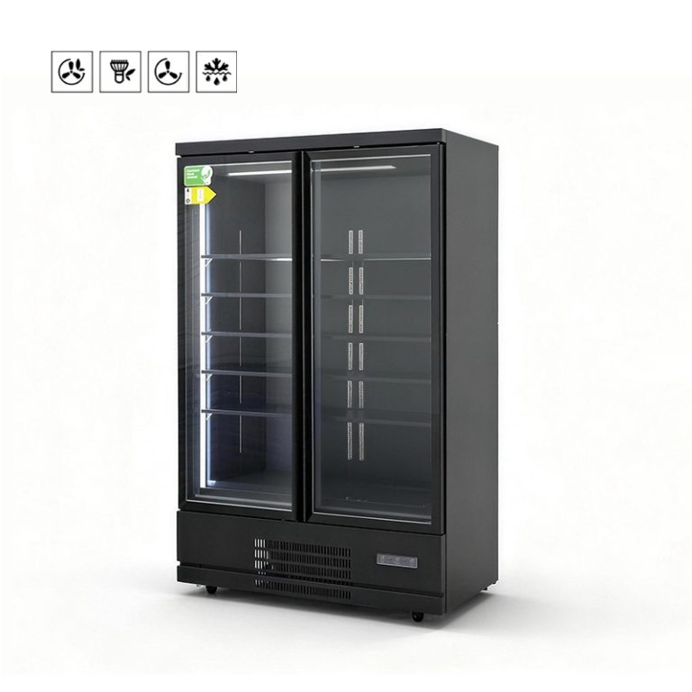 Supermarket Display Refrigerator /Freezer With 2 Doors