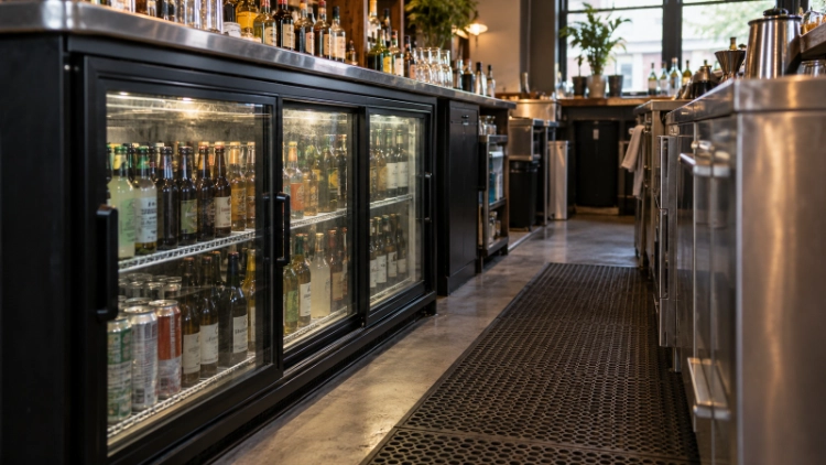 Sliding vs Hinged Back Bar Cooler Doors in Tight Service Areas