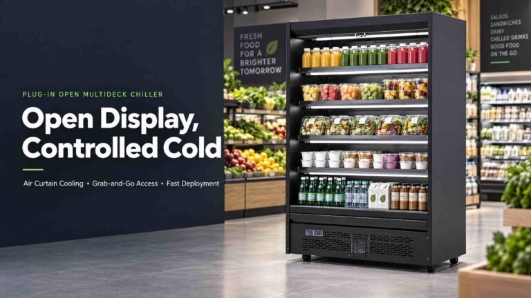 Plug-In Open Multideck Air Curtain Chiller: A Practical Guide to Fresh Produce, Dairy and Grab-and-Go Display
